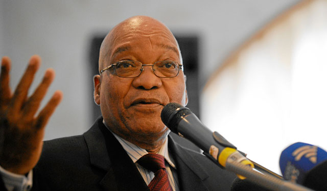 President Jacob Zuma delivering his state of the nation address in 2015