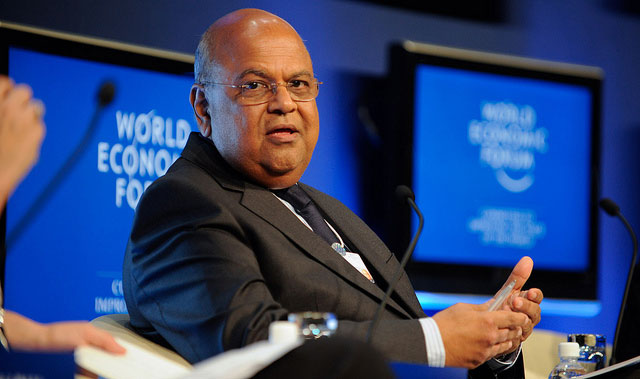 Finance minister Pravin Gordhan ... smiling all the way to the bank