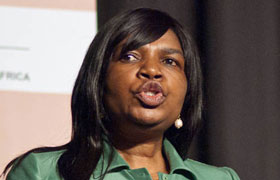 Communications minister Dina Pule