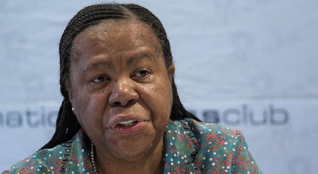 Science and technology minister Naledi Pandor