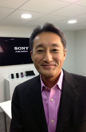 Sony CEO Kazui Hirai (image: Rory Cellan)