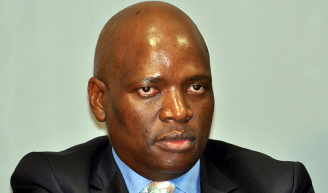 Hlaudi Motsoeneng pictured in a television interview
