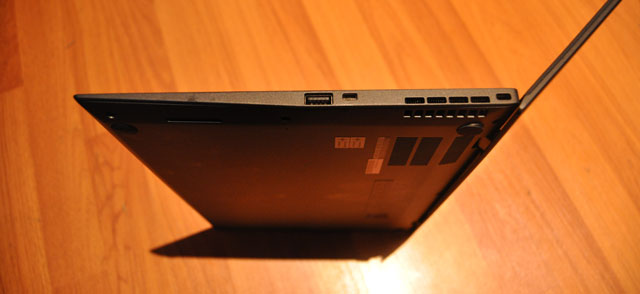 Left-hand side of the new ThinkPad X1 Carbon Touch