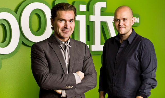 Spotify founders Martin Lorentzon and Daniel Ek