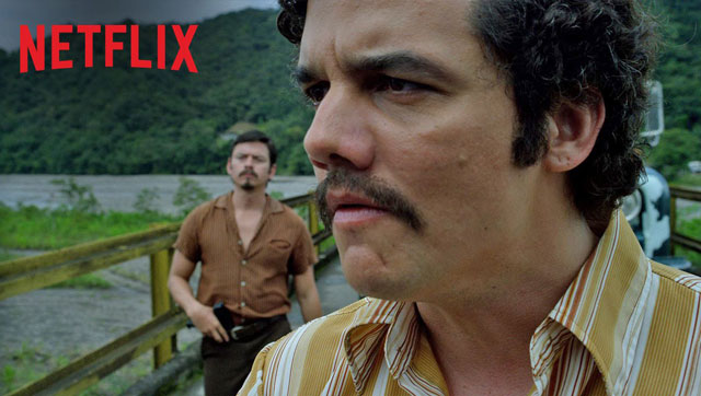 Wagner Moura as Escobar in Netflix original Narcos