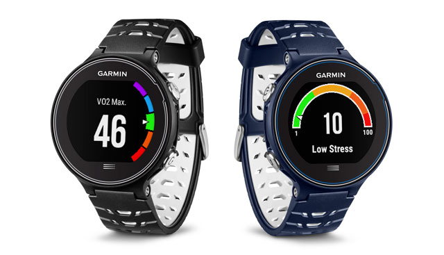 The Forerunner 630 offers a wide range of features, including a V02 max estimate and a stress level based on your heart rate