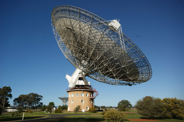 Parkes Observatory, Australia, detected the blip. David McClenaghan, CSIRO, CC BY-SA