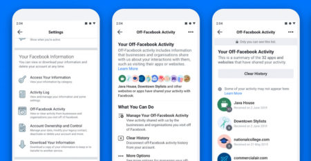 Facebook gives users control over data gathered from other sites, apps