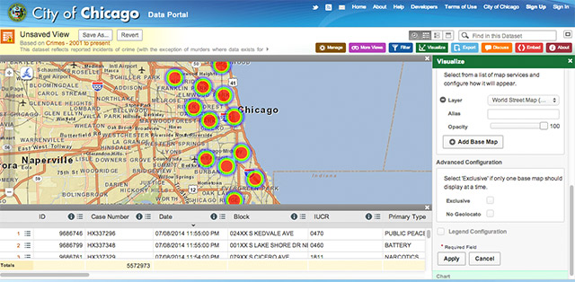 Chicago's WindyGrid platform allows anyone to view the city's current and historical crime data