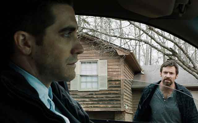 Jake Gyllenhaal and Hugh Jackman on opposite ends of the law in Prisoners