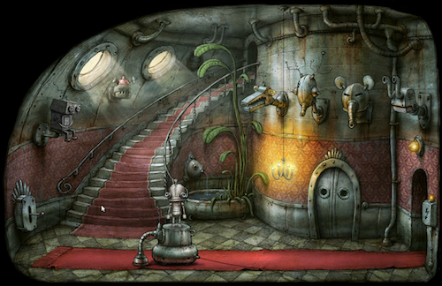The artwork in Machinarium is outstanding, reminiscent of The Triplets of Belleville
