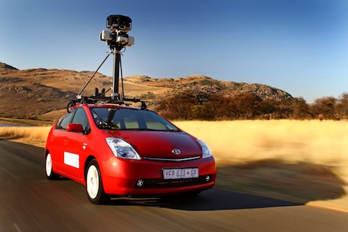 Toyota affixed with Google Street View camera