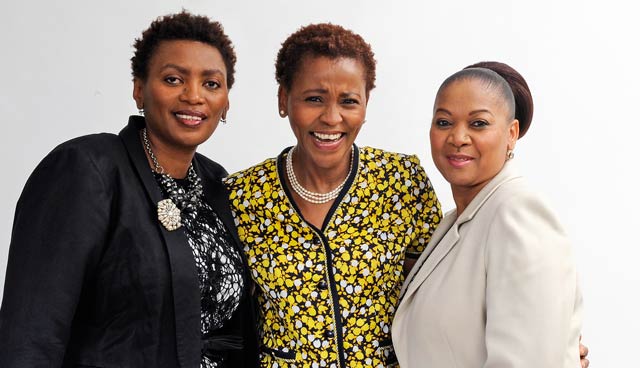 Maggy Sibiya, right, with her fellow shareholders Xoliswa Kakana, centre, Sindile Ncala, left