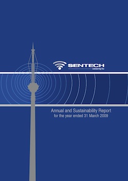 Cover of Sentech's 2009 annual report