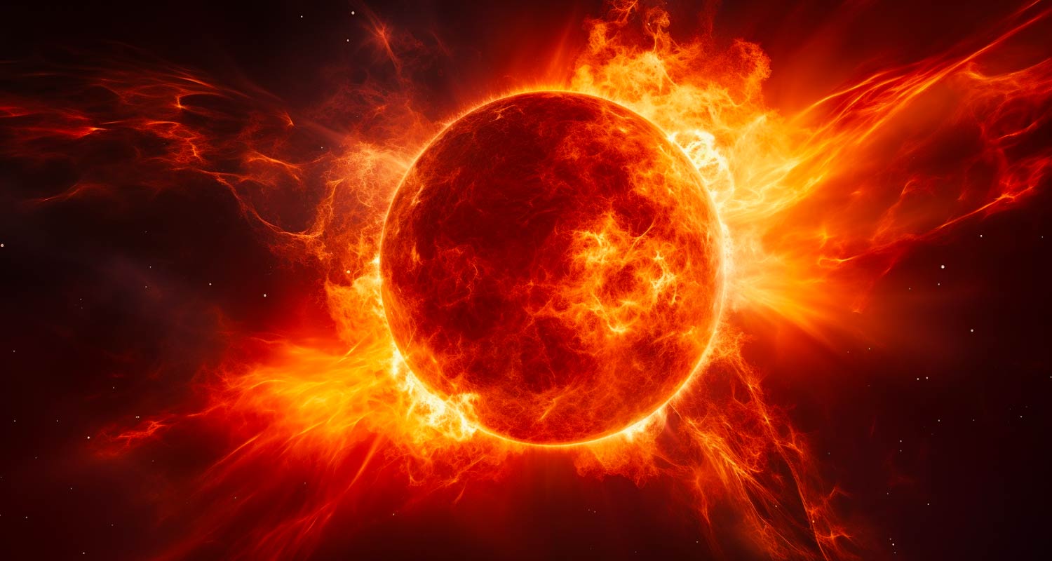 Solar Flare Storm - Wallpapers