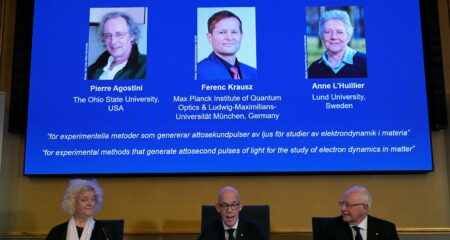 Trio win 2023 Nobel Prize in Physics for use of light to study electrons