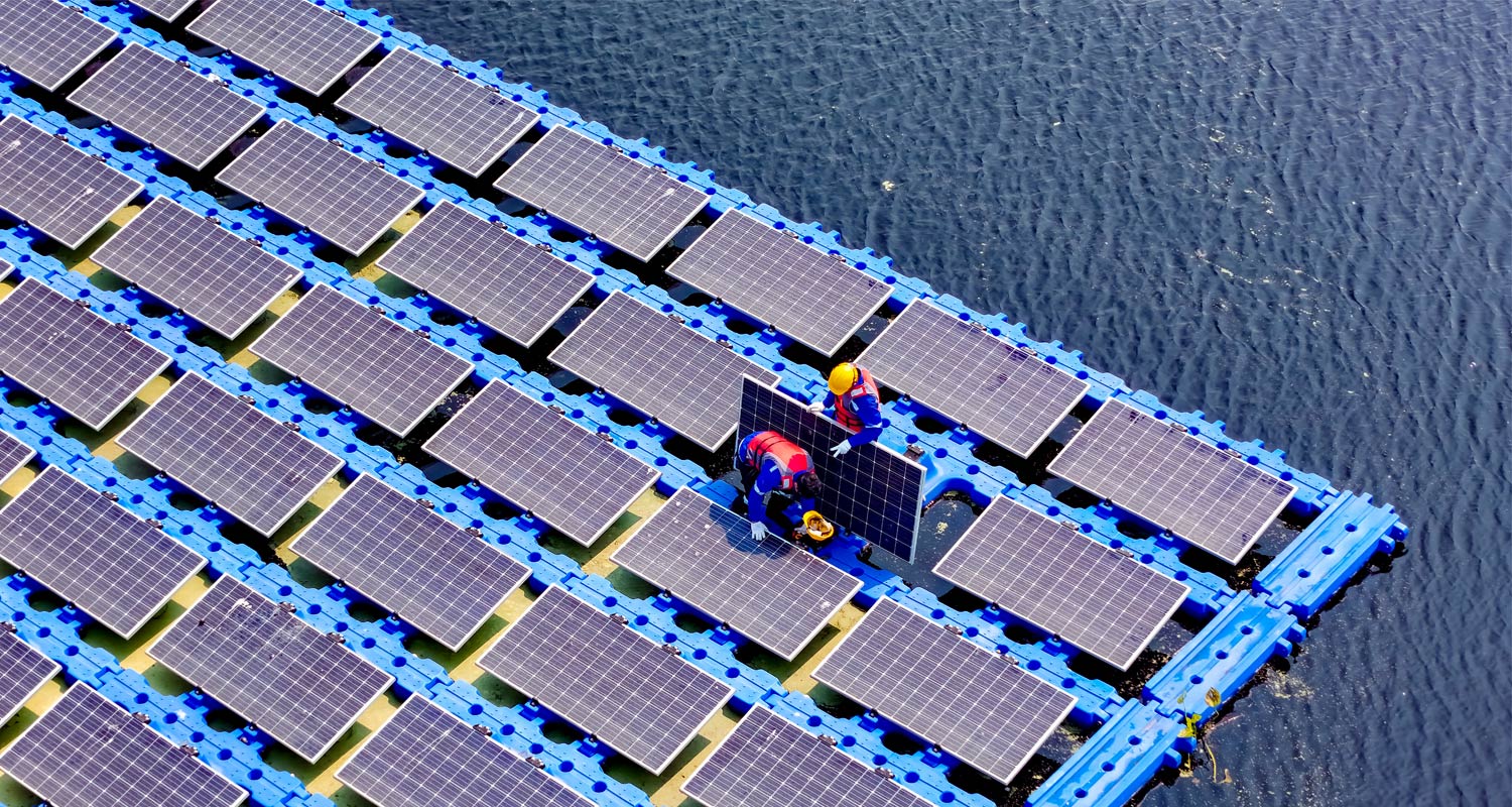 The huge promise of floating solar plants