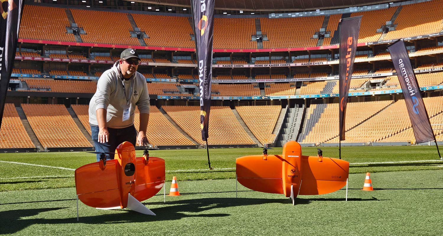 FNB Stadium event showcases drones in mining