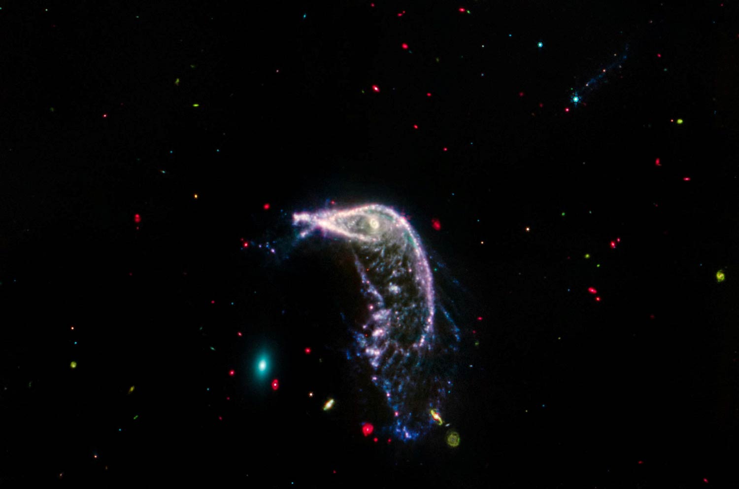 Nasa releases stunning Webb images of a galactic merger