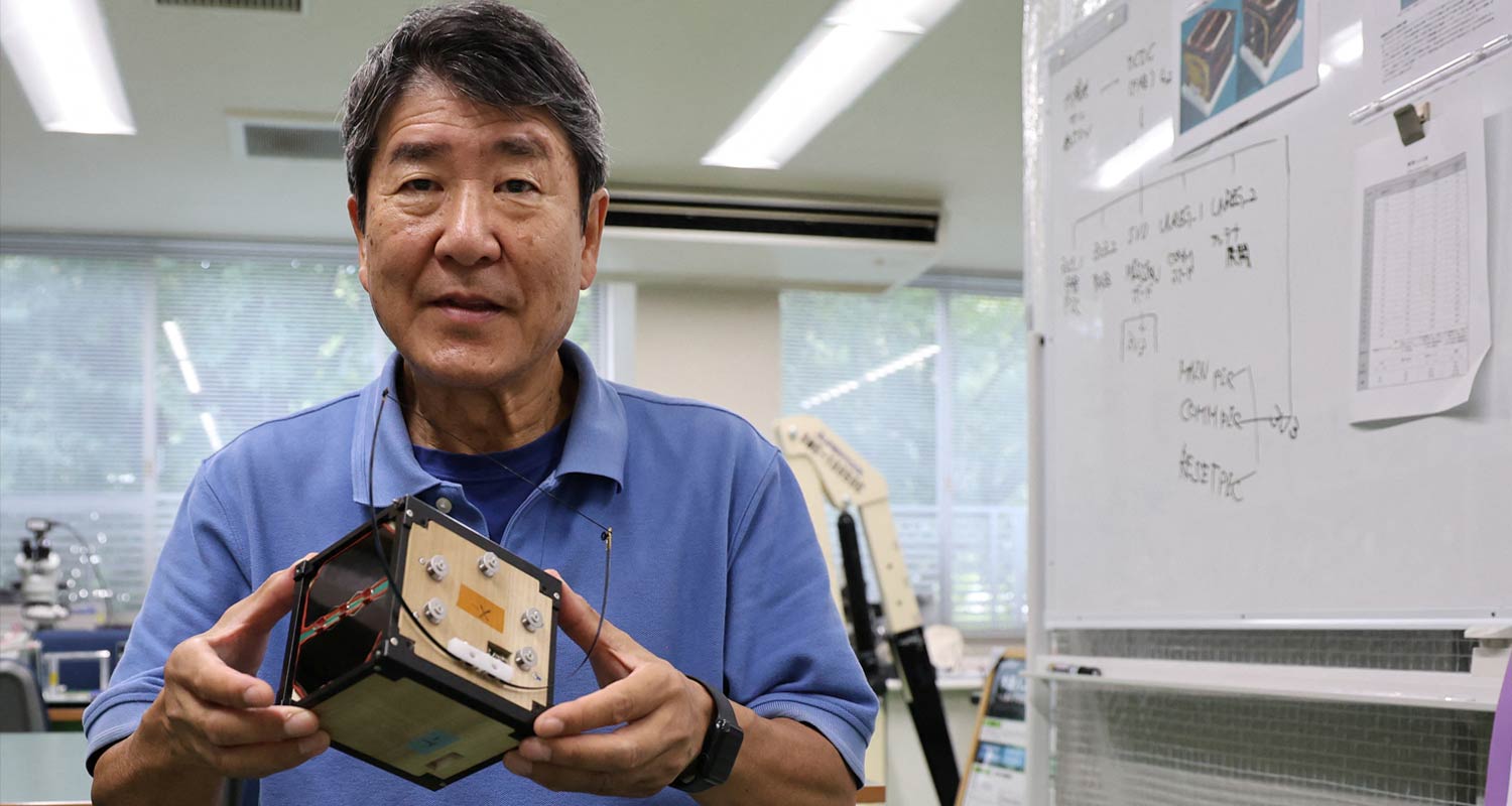 World's first wooden satellite heads to space - Takao Doi