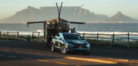 Solar-powered Tesla criss-crossing South Africa – pix Solar-powered Tesla criss-crossing South Africa - pix