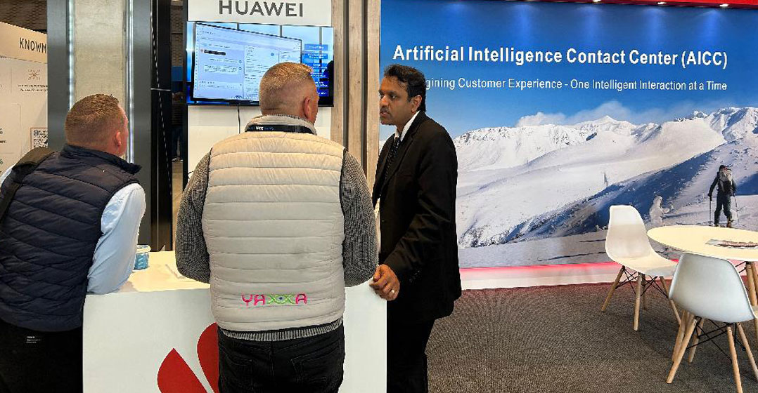 Huawei's booth at the summit