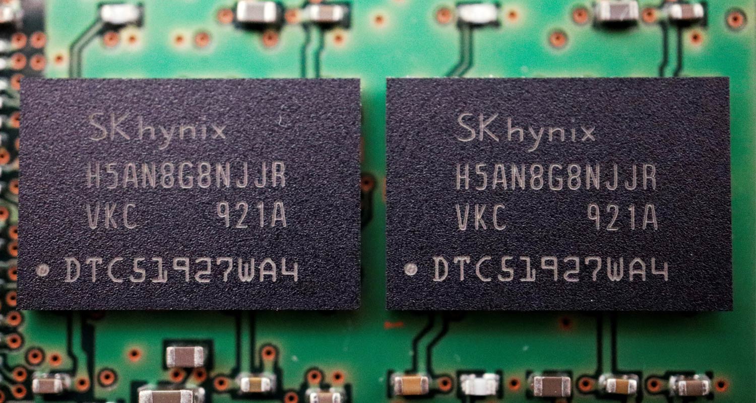 Memory chips made by SK Hynix. Florence Lo/Reuters