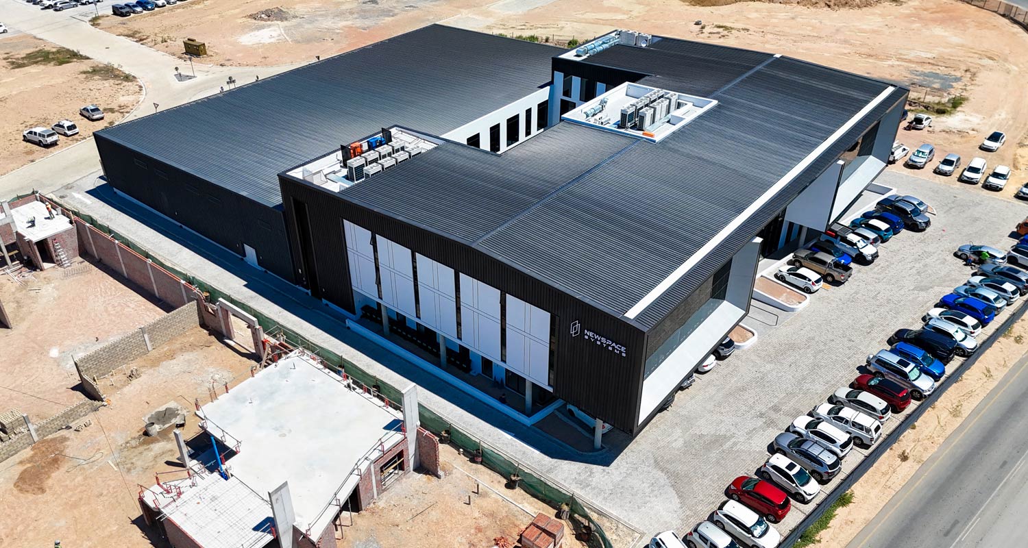 A drone new of the facility