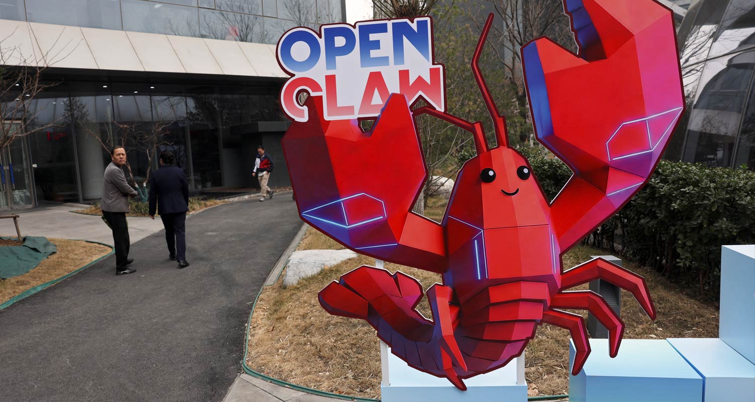 Baidu showcased its "Lobster" AI agents built on OpenClaw, a platform Nvidia CEO Jensen Huang described as the next major breakthrough in AI. Image: Reuters