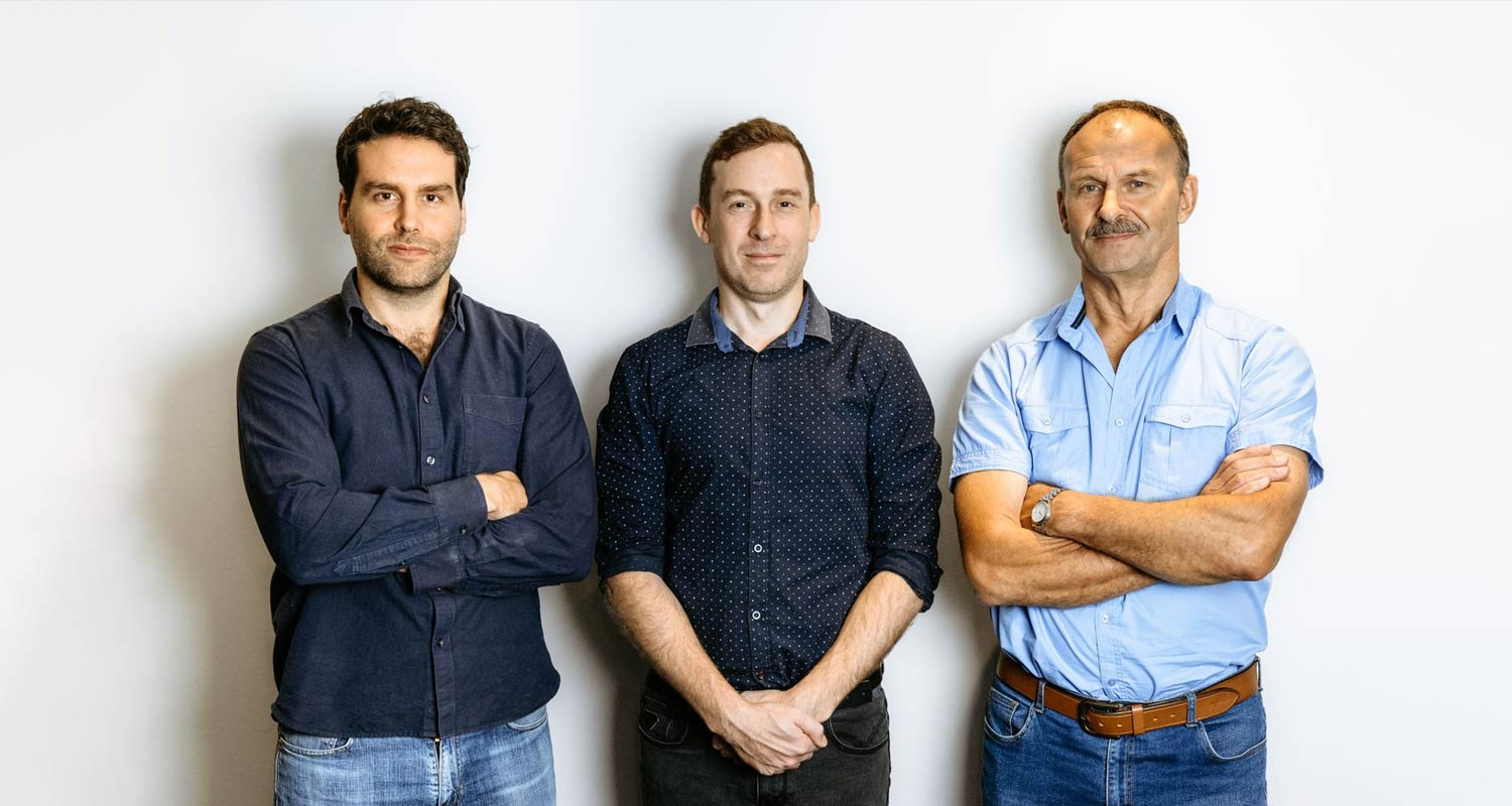 AI Diagnostics co-founders Braden van Breda (CEO); Johan Coetzee (CTO) and Mark van Breda (director and engineer)
