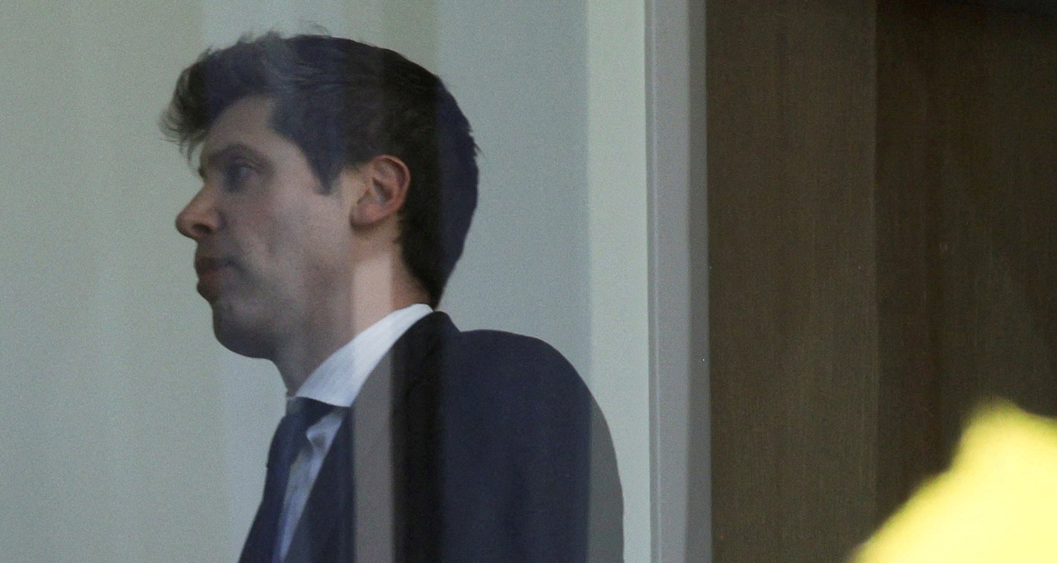 Sam Altman during a recess of the trial in Elon Musk's lawsuit. Manuel Orbegozo/Reuters