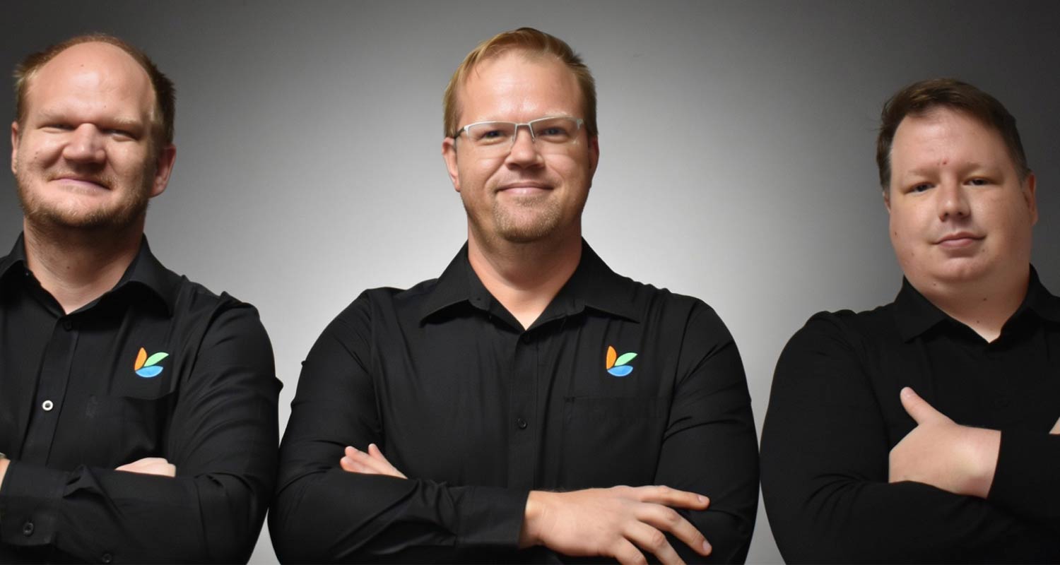 From left, Pepla directors Hansie Kloppers, Johann Combrink and David Uren