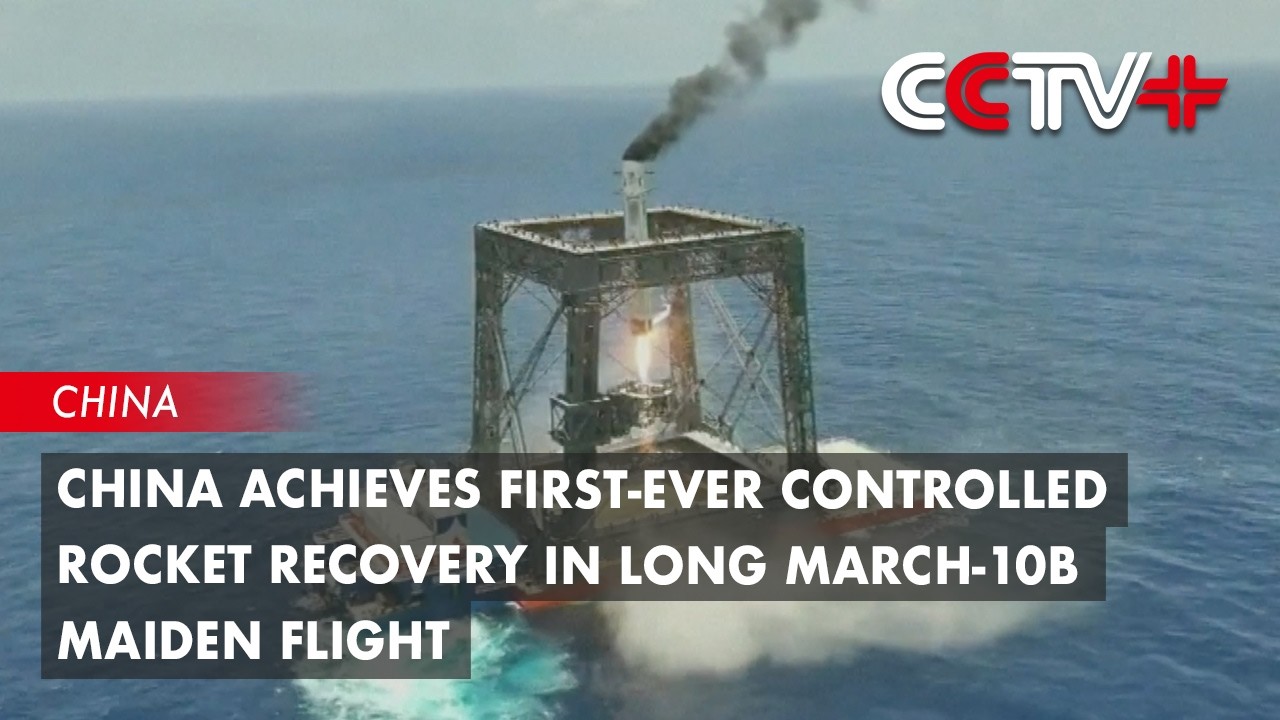 China nets a falling rocket in reusability race with SpaceX