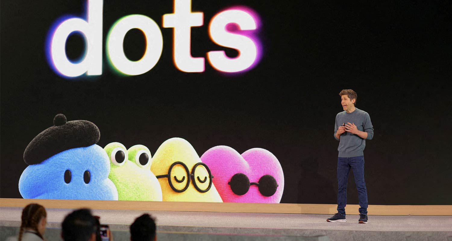 Sam Altman announced dots at OpenAI's developer conference on Tuesday