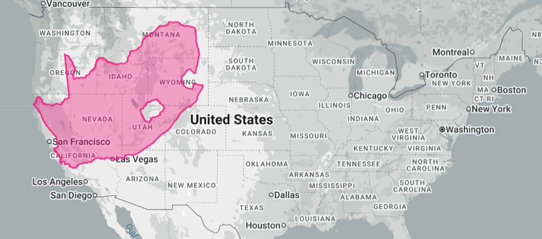 South Africa overlaid on the US