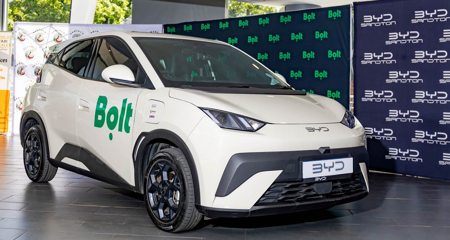 Bolt EVs hit Sandton and the OR Tambo airport run