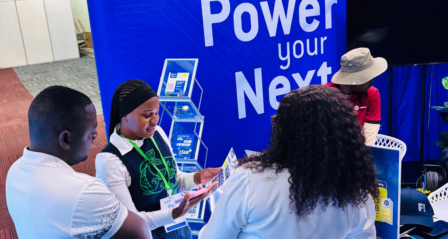 The Paratus Namibia team connecting with visitors at the ICT Summit 2026, exploring connectivity solutions for homes and businesses