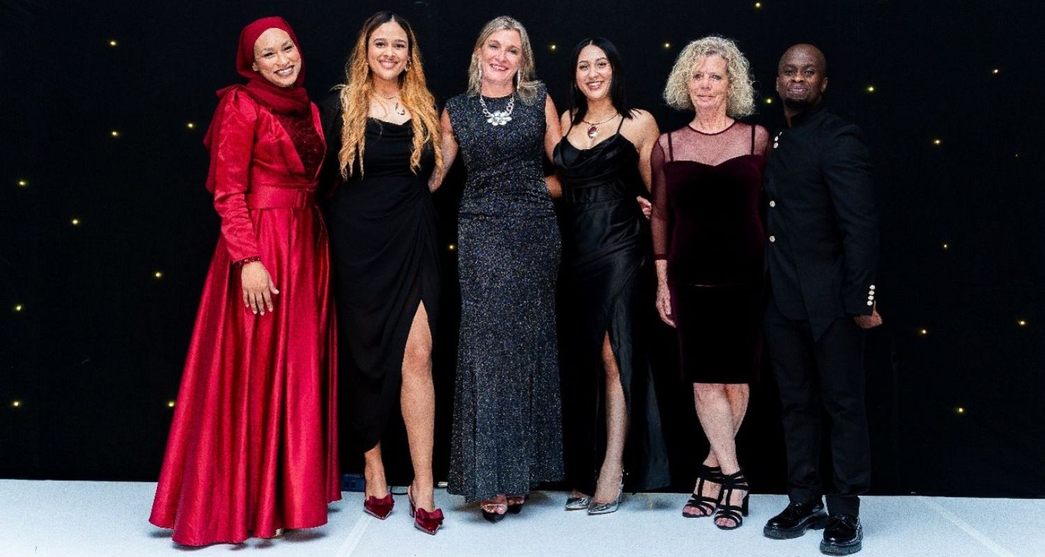 The Blackbark Productions team, from left: Ibtishaam Solomons, Nikita Brink, Laura Barker (CEO and Rising Star Awards founder), Erin Simpson, Charmaine Docherty and Nkosinathi Mbatha. Image: Rising Star Awards